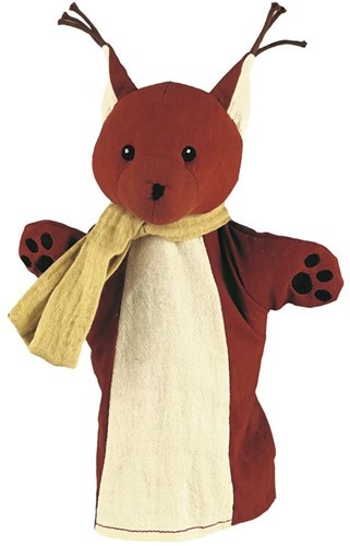 Egmont Toys squirrel hand puppet 29 cm - cuddly puppet for kids