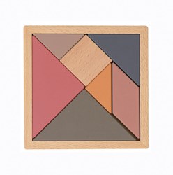 Egmont Toys wooden tangram educational game 15x15x1 cm multicolor