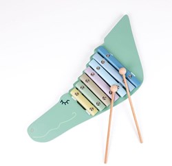 Egmont Toys wooden xylophone crocodile musical toy for kids age 2+