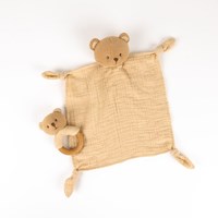 Egmont Toys bear comfort blanket with rattle gift set for babies