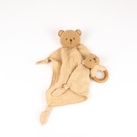 Egmont Toys bear comfort blanket with rattle gift set for babies-2