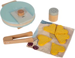 Small Foot wooden waffle iron playset - toy kitchen set 10-piece