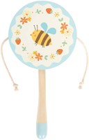 Small Foot wooden musical toy monkey drum Tiny Friends for children-2