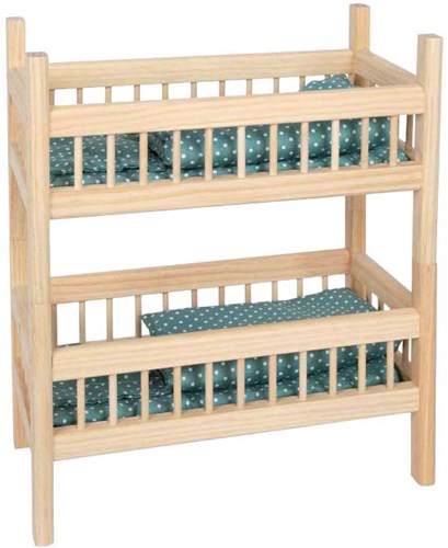 Small Foot wooden doll bunk bed doll bed with bedding-2