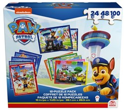 Spin Master puzzle set Paw Patrol - 12 cardboard kids puzzles - toys