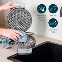 Princess waffle maker deluxe heart waffles - 1200W - adjustable thermostat-3