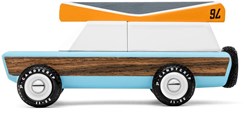Candylab wooden toy car Pioneer with canoe - classic design