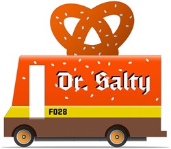 Candylab wooden toy bus Pretzel Van Dr. Salty - imaginative play vehicle