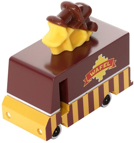 Candylab wooden toy bus Waffle Van yellow retro design-2