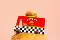 Candylab Candycar van Patty's Hamburger wooden toy car-2