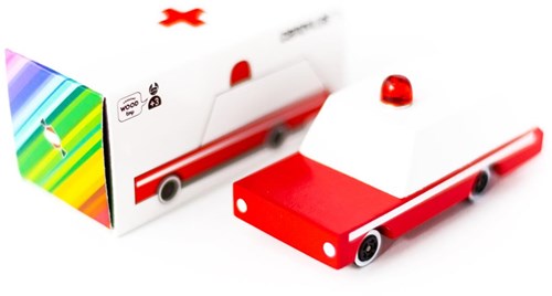 Candylab wooden toy car - ambulance car - Candycar World-2