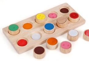 Sensory puzzles, stones and boards - learning through touch and play