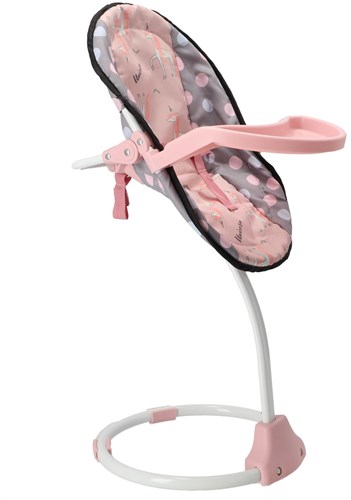 Doll chair 3 in 1 grey pink 42x40x40 cm toy chair-2