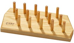Choroi flute stand wooden musical instrument holder for 15 flutes