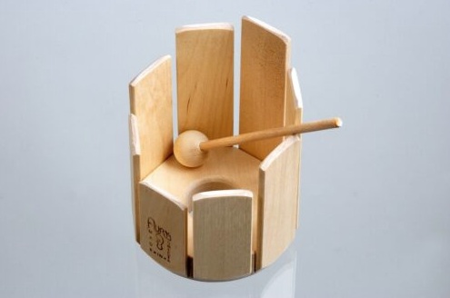 Auris musical instrument stirring drum wave with grip hole for children