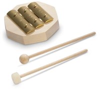 Auris glockenspiel musical instrument 3 tones H-D-E for children
