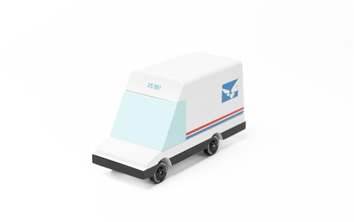 Candylab wooden toy car - Candycar World Mail Van 2.0 multicolor-2
