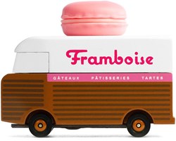 Candylab toy car Macaron Van pink - retro bus for kids