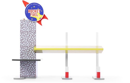 Candylab toys - Rocket Fuel Station wooden play gas station