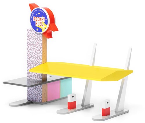 Candylab toys - Rocket Fuel Station wooden play gas station-2