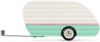 Candylab wooden toy car Mojave Camper Teal - Americana collection