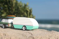 Candylab wooden toy car Mojave Camper Teal - Americana collection-3