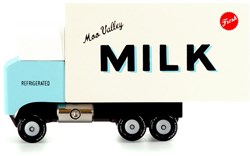 Candylab toy car Milk Truck - retro wooden toy vehicle