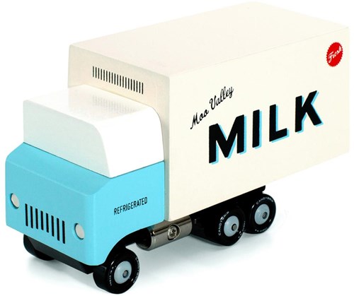 Candylab toy car Milk Truck - retro wooden toy vehicle-2