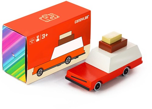 Candylab wooden toy car - Candycar Luggage Wagon multicolor-3