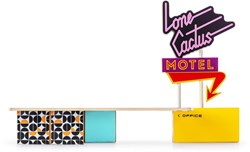 Candylab wooden toy - Lone Cactus Motel playset for kids and adults