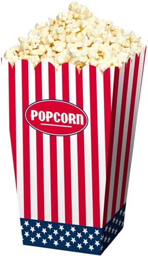 Folat popcorn box USA cardboard 4 pieces party decoration-2