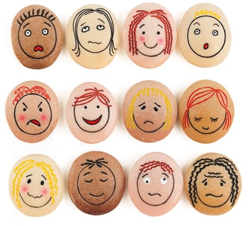 Yellow Door educational toy emotion stones - set of 12 pieces-2