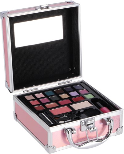 Cosmetics case make-up toy pink aluminium mini-3