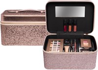 Beautycase kids make-up case bronze luxury with mirror and accessories
