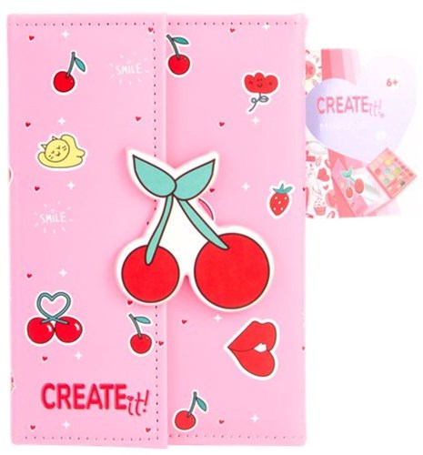 Canenco make-up book cherry magnetic closure kids makeup set