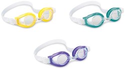 Intex kids swimming goggles purple silicone adjustable 3-8 years