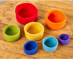 Cosy Felt Rainbow Nesting Bowls - 55910