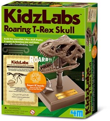 4M Roaring T-Rex Skull Toy - Educational Dinosaur Building Kit