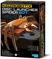 4M Disc Launcher Spiderbot - Educational Toy Robot Disc Shooter
