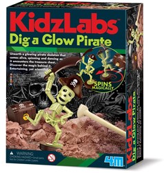 4M excavation kit pirate toy glowing adventure set