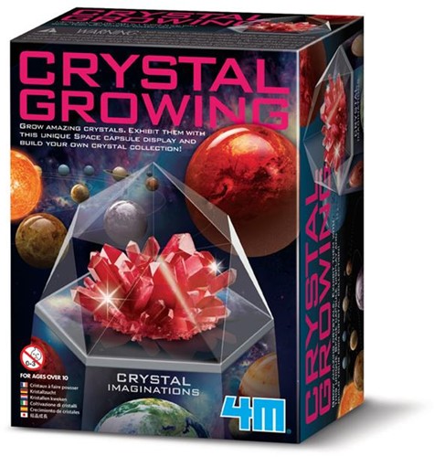 4M Science in action: CRYSTAL GROWING - SPACE / Red 9cm, with detailed instructions, in box 11.5x6.3x15m, 10+