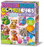 4M Creative Mould and Paint Animals Craft Set Googly Eyes