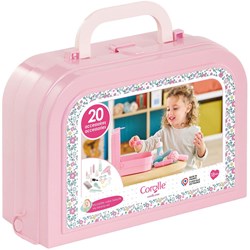 Corolle beauty case toy suitcase - 20 accessories - role play from 18 months