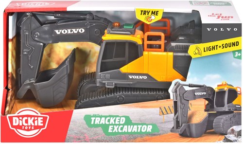 Dickie Volvo excavator toy with lights and sounds - construction vehicle