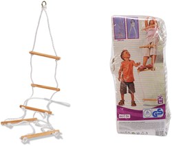Eichhorn Outdoor rope ladder wooden climbing toy for kids 140-210 cm