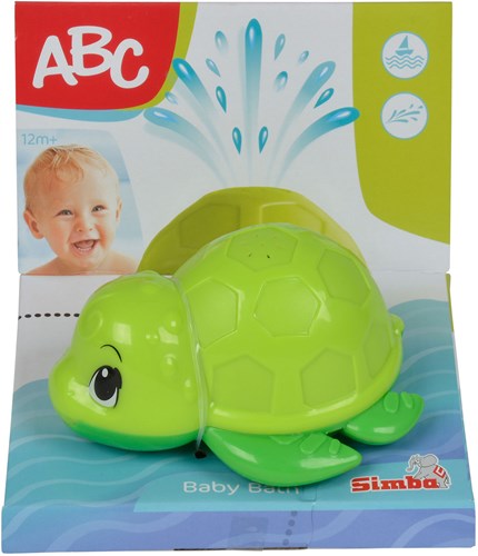 Bath turtle toy ABC - water squirter for bath - BPA-free