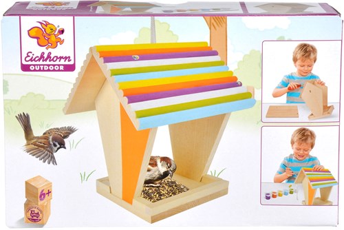 Eichhorn wooden craft set bird feeder house for kids outdoor DIY