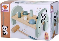 Eichhorn wooden toy hammer bench panda - educational kids toy