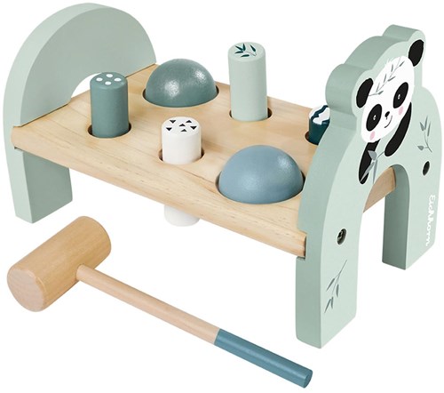 Eichhorn wooden toy hammer bench panda - educational kids toy-2