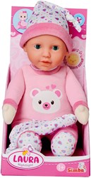 Simba baby doll Laura with nightlight and music, 30cm cuddle doll